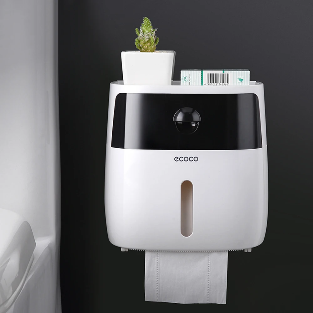 Держатель для туалетной бумаги водонепроницаемый настенный поднос рулон трубка