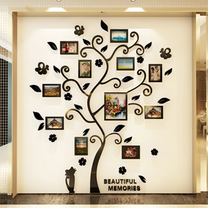 Акриловые 3D-обои в форме дерева постер фотоальбом рамка сделай сам настенные