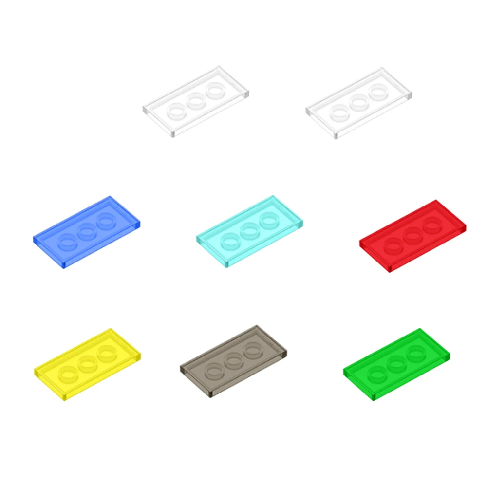 

Прозрачная развивающая креативная плитка MOC 2x4 87079, 10 шт., Trans-Colors кубики
