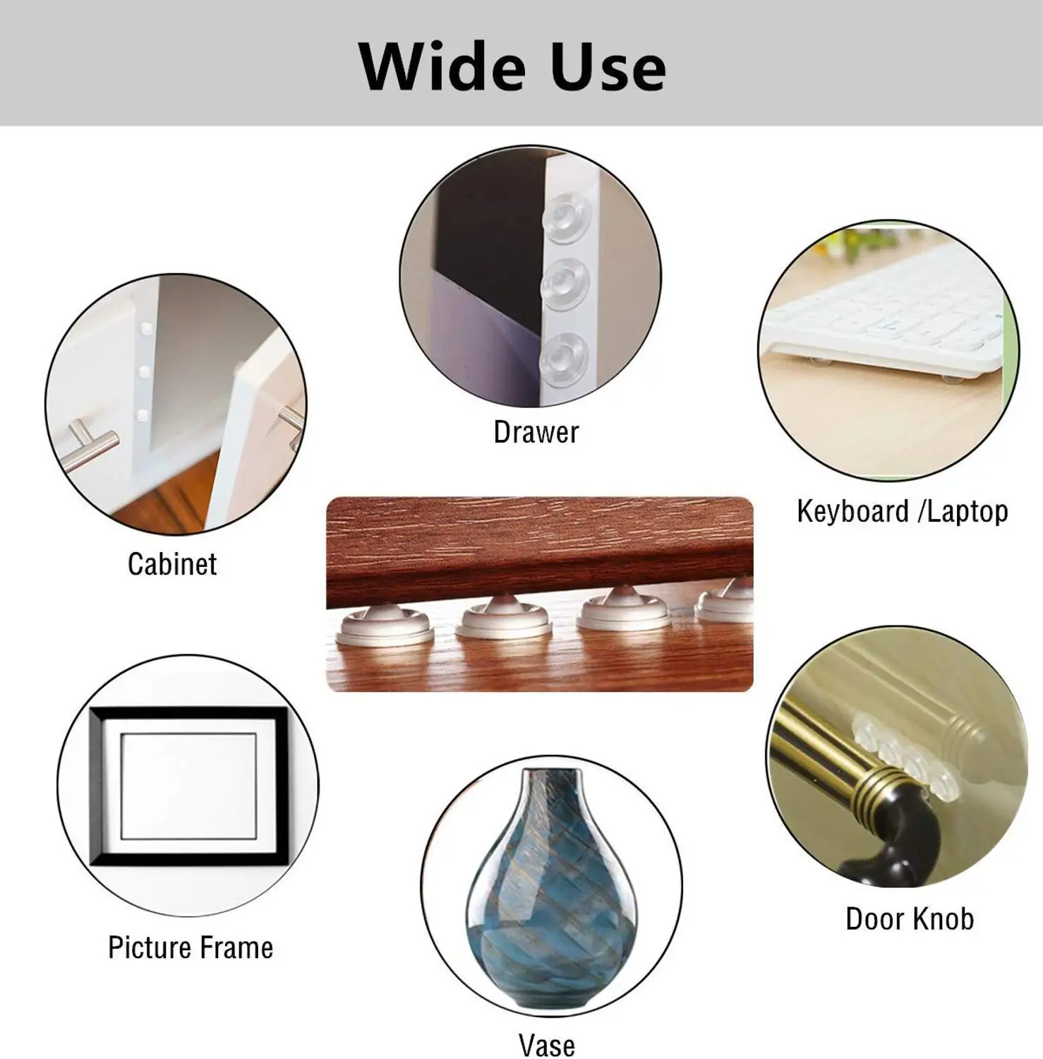 Звукопоглощающие бамперы для дверей шкафа прозрачные мягкие закрытые