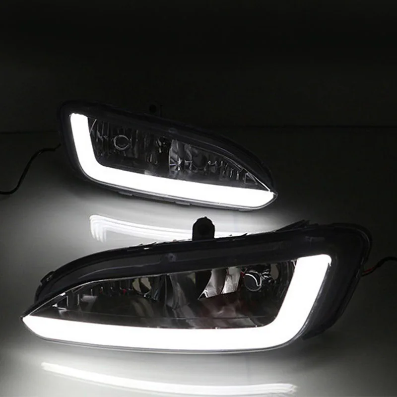 Дневные ходовые огни 2 светодиодный т. DRL 12 В противотуманные фары с желтым