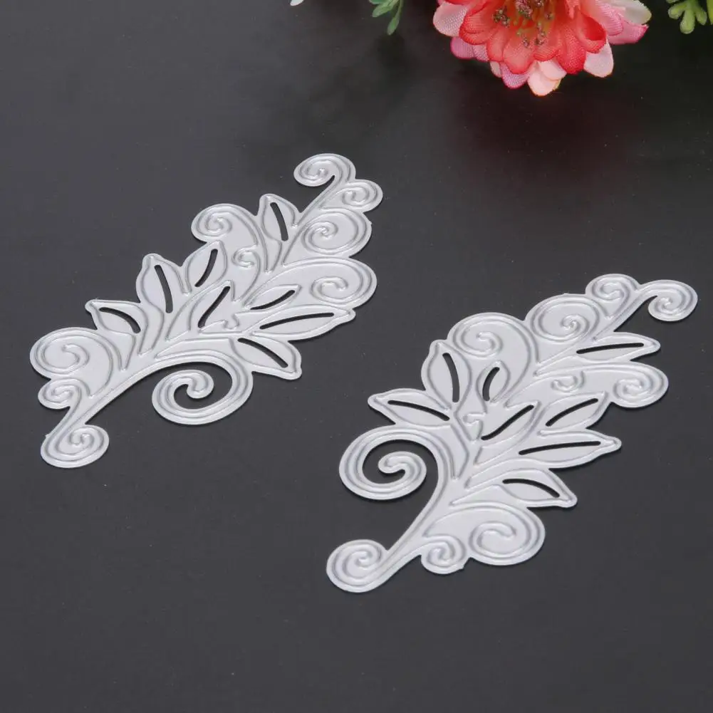 2 шт. в форме листьев металлические режущие штампы трафарет для DIY скрапбукинга
