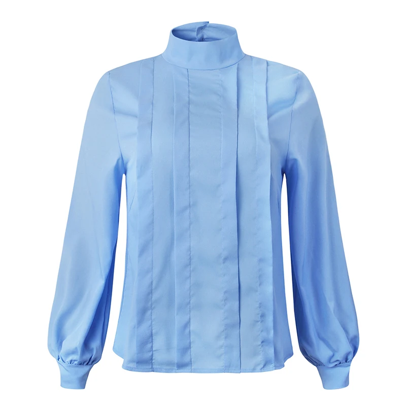 Женский свитер пуловер Осенний тонкий полувысокий воротник Одноцветный