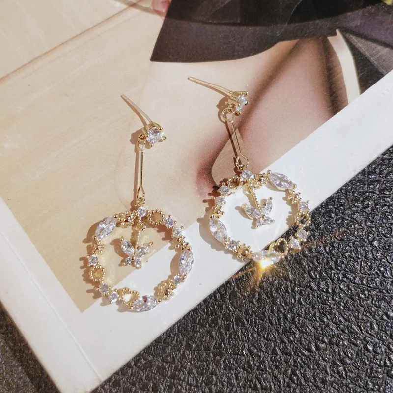 Роскошные циркониевые серьги-бабочки 2020 Новые Модные Элегантные Ювелирные