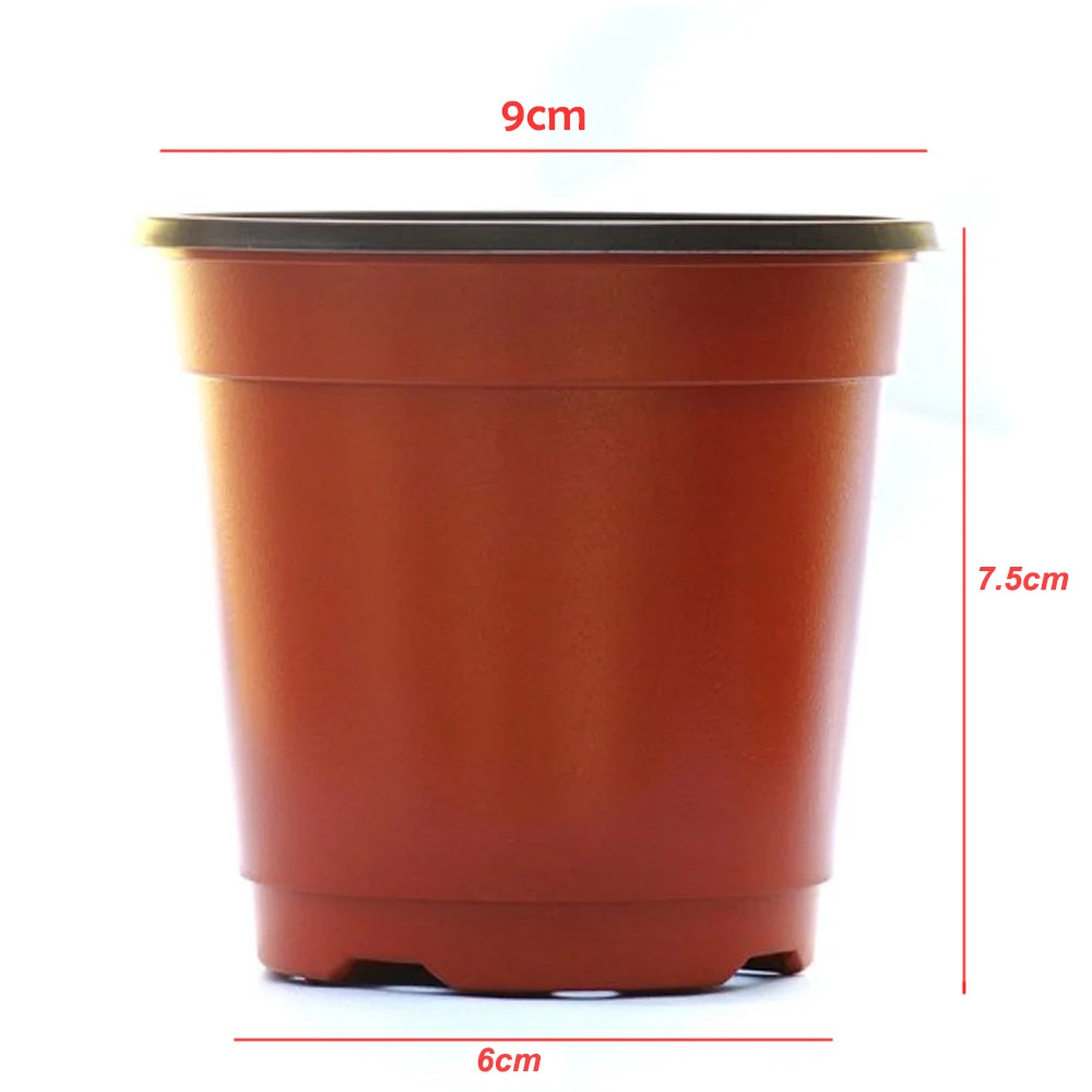 Behogar 50 шт. 100 двойной Цвет Пластиковый садовый цветочный горшок мини для цветов
