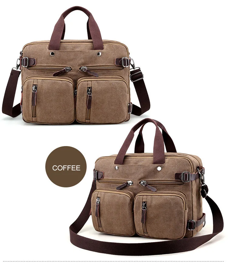 WOBAG Мужская модная дорожная сумка через плечо сумка Холщовая Сумка большой портфель большая Повседневная Деловая мужская сумка для ноутбука