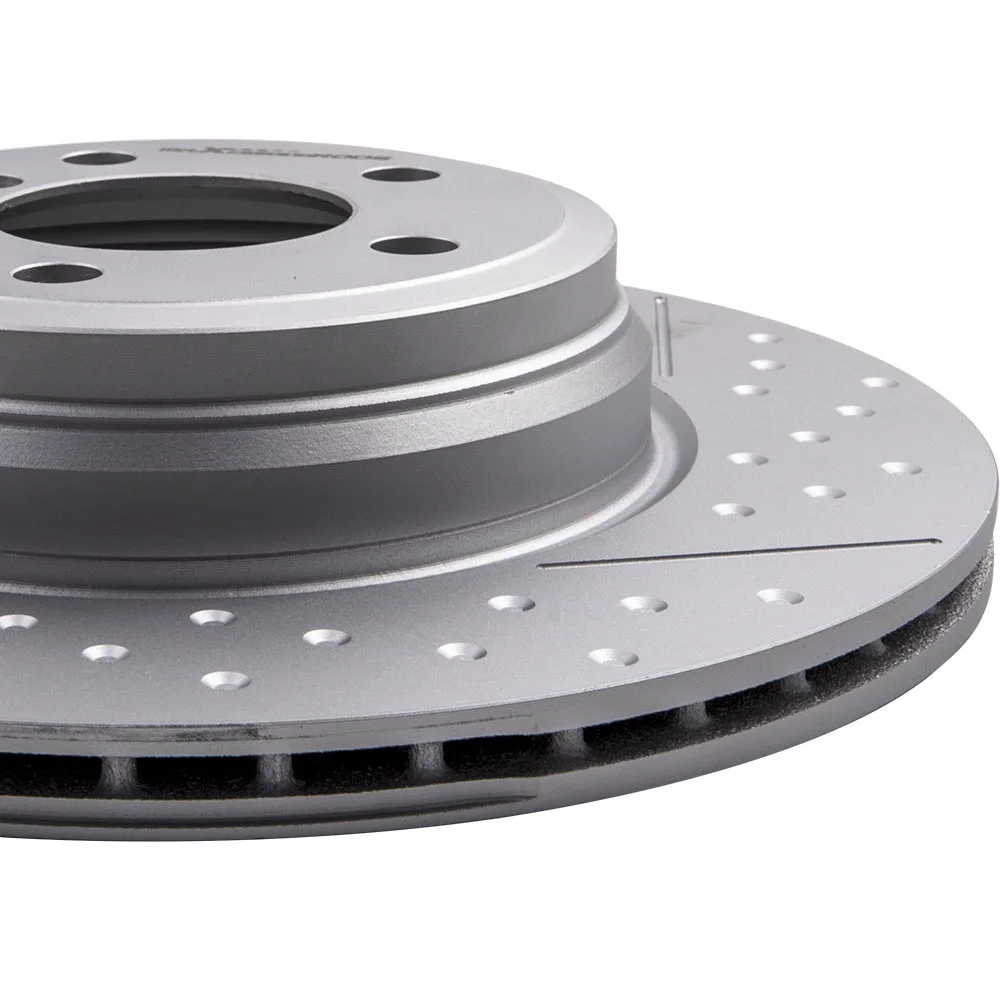 

Spoke Rear Brake Rotors Dics Stainless Steel Drilled for BMW F30 F33 F36 F32