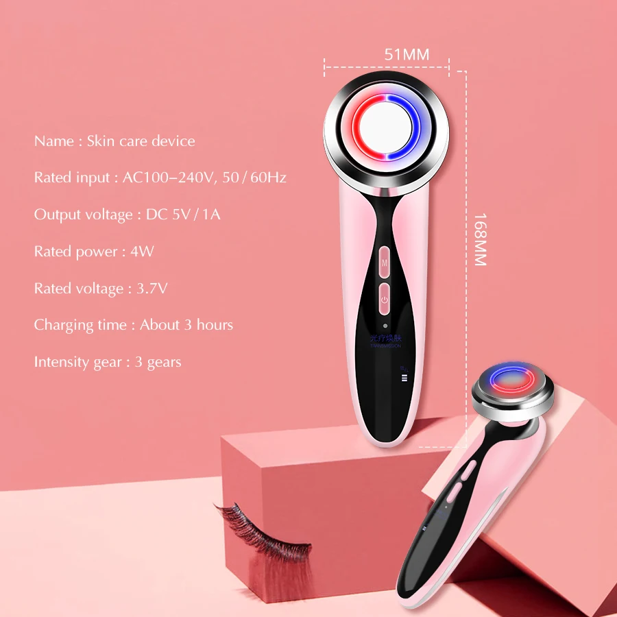 

Lon Beauty Instrument Facial EMS Radio Mesotherapy LED Photon Therapy Device Face Lifting Beauty Machine Dropshipping