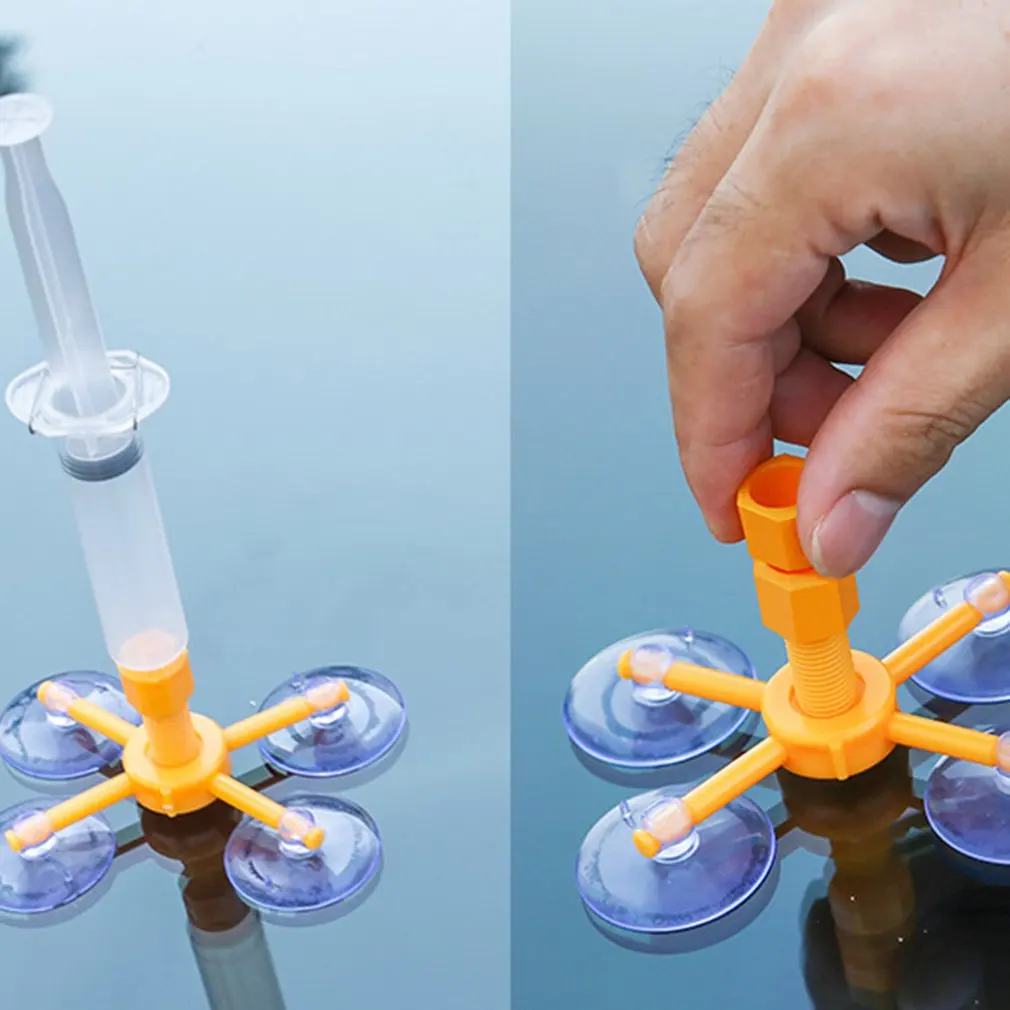 Car Windshield Repair Kit Durable Pressure Syringes For Fix Chips Cracks Glass Windscreen Repairing Tools |