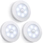 Светильники с датчиком движения светодиодный ночники на батарейках, освещение для чулана, лестницы, настенные светильники для прихожей, ванной, спальни