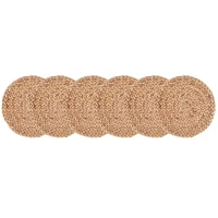 woven rattan placemats for dining table water hyacinth weave placemat set round braided rattan tablemats insulation pads