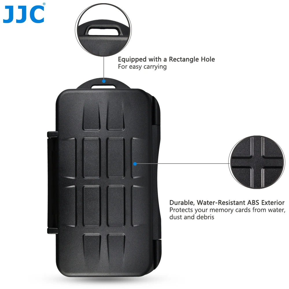 jjc 24 slots waterproof memory cards case holder bag for 12 sd sdxc sdhc 12 msd micro sd tf card holder box keeper organizer free global shipping