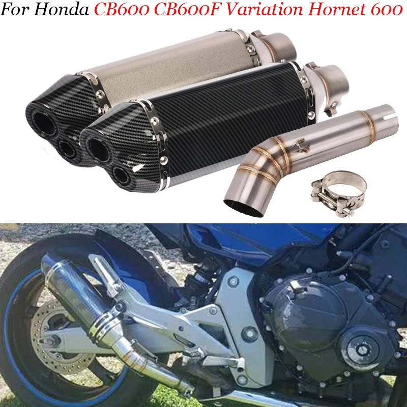 

Выхлопная труба для мотоцикла Handa CB600 CB600F, маленький шестигранный глушитель выхлопной трубы для мотоцикла с дБ-убийцей