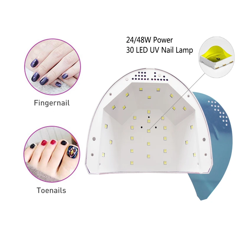 SUNONE лампа для ногтей Светодиодный УФ-лампа Гель-лак светодиодный светильник