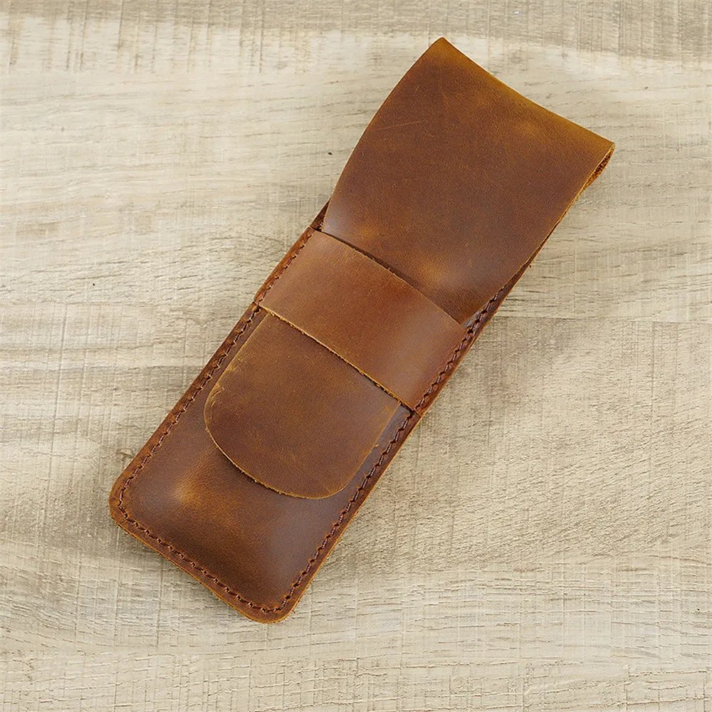 

Fashion Pu Leather Pencil Bag Large Capacity Roll Pencil Case Creative Waterproof Multifunctional Office School Supplies