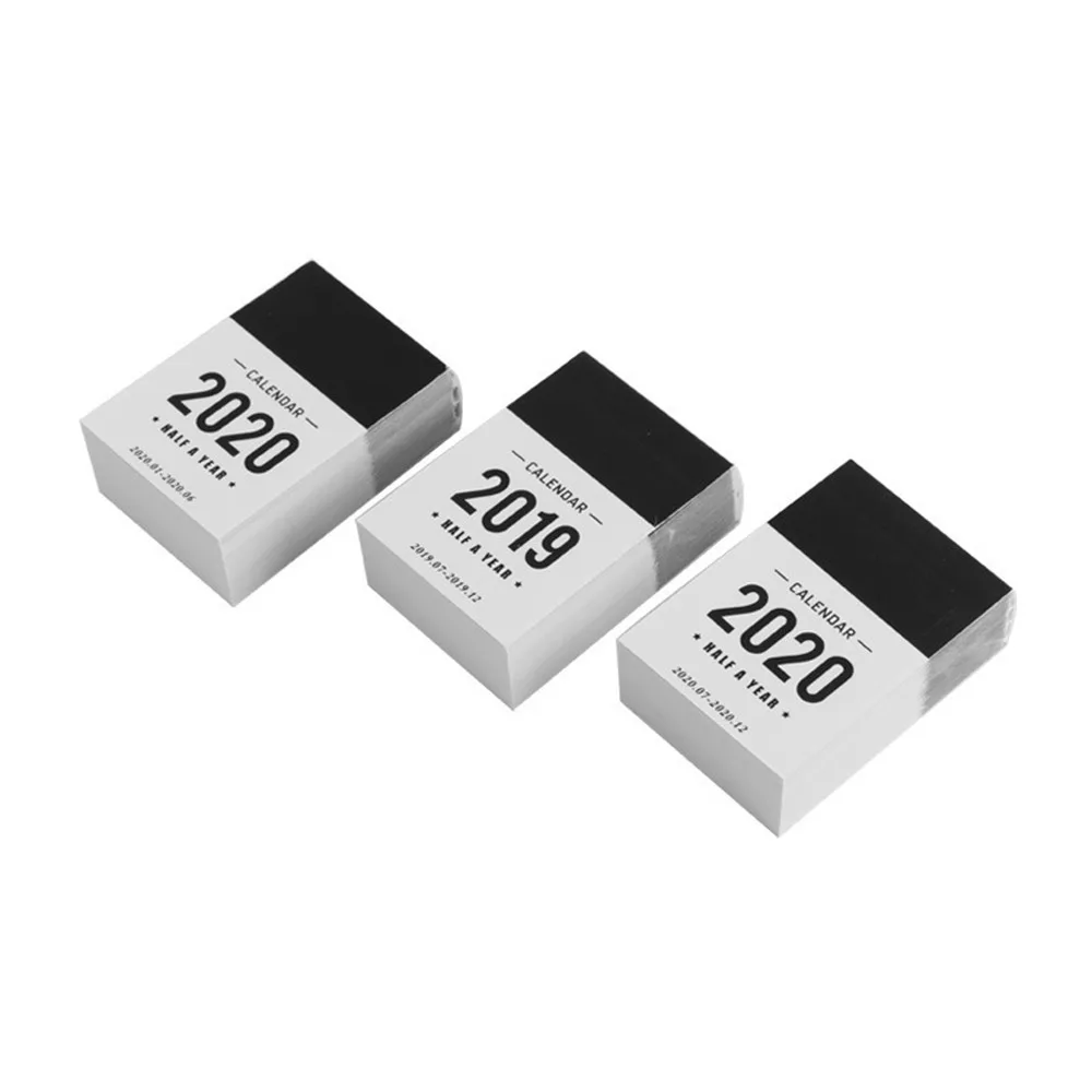 Милые 2019/2020 мини календари на полгода органайзер График обучения календарь