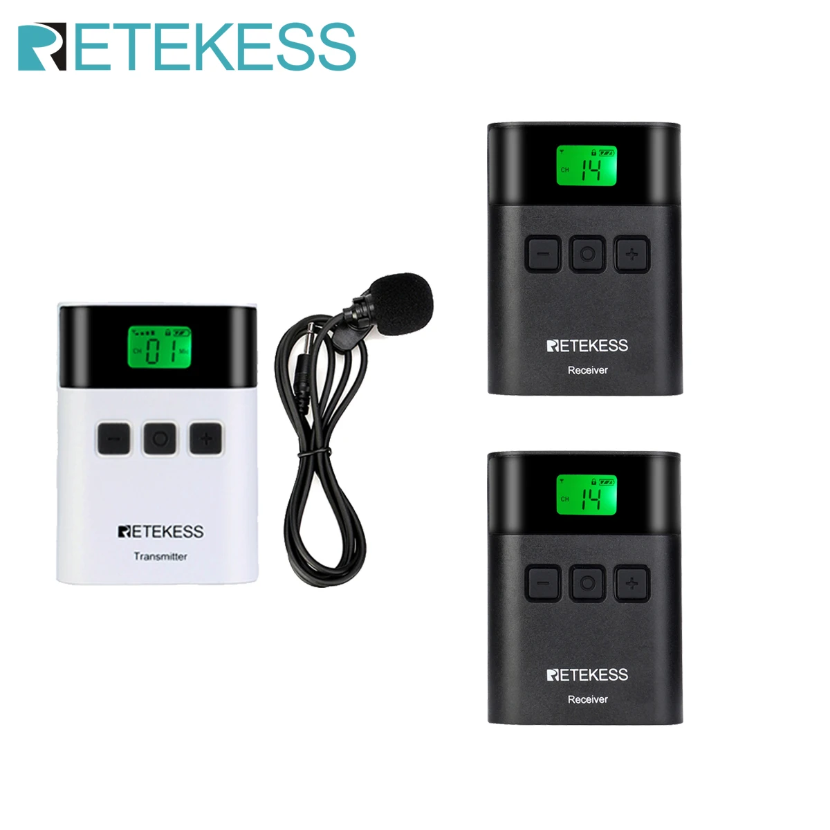 Беспроводная система туристического гида RETEKESS TT122 1 передатчик + 2 приемника для