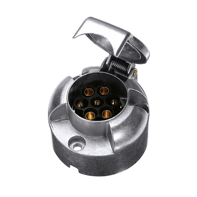 2pcs/set Trailer Towing Plug 7 Pin 12V Connector Socket For RV ATV Car Truck Motorcycle Parts |