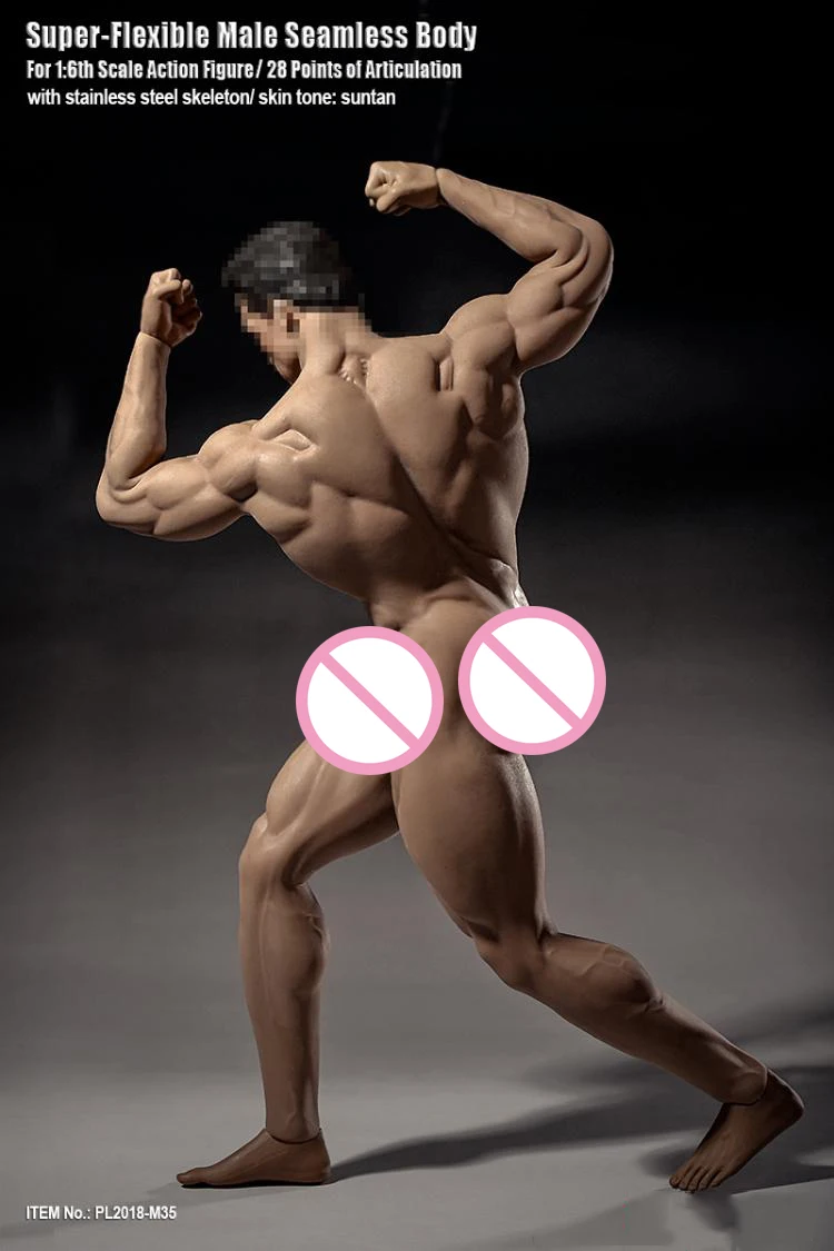 Фигурка мускулистого человека из нержавеющей стали модель крепкие бесшовные