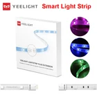 Умная световая лента Xiaomi Yeelight, удлинитель 1 м для Aurora Lightstrip Plus, светодиодные RGB цветные лампы, работает с Alexa Google Assistant