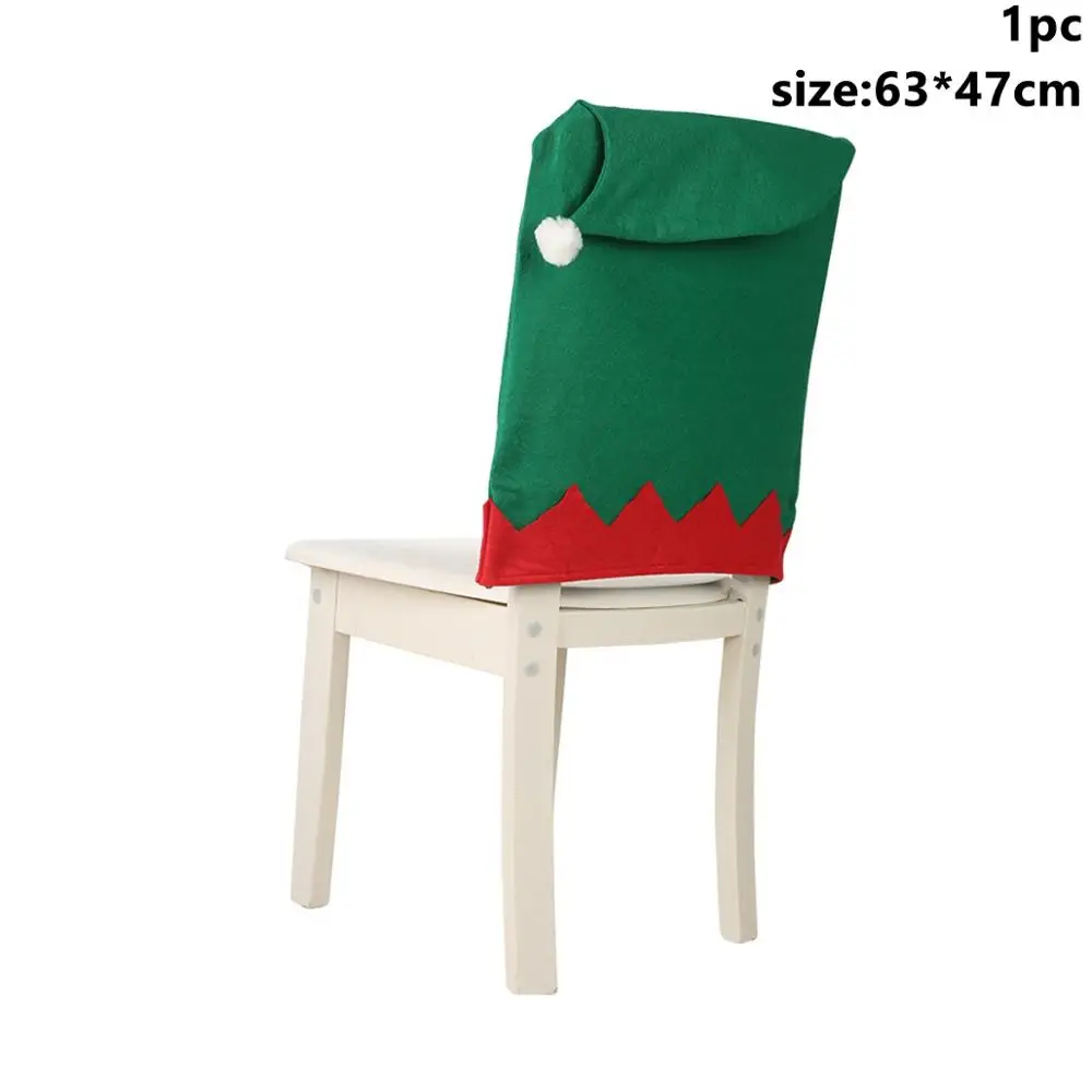 Chair Cover 3 Taoup 1 шт. мультяшная Рождественская Подарочная коробка Упаковка металлические рождественские украшения Декор для дома Noel Navidad Санта Клаус рождественские Вечерние - Цвет: Chair Cover 3