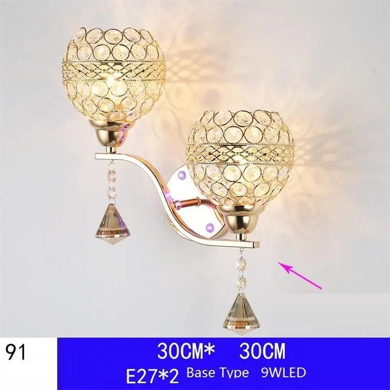 Зеркало Arandela Para Parede аппликация Murale светильник Applique Luz для дома кристалл Lampara де