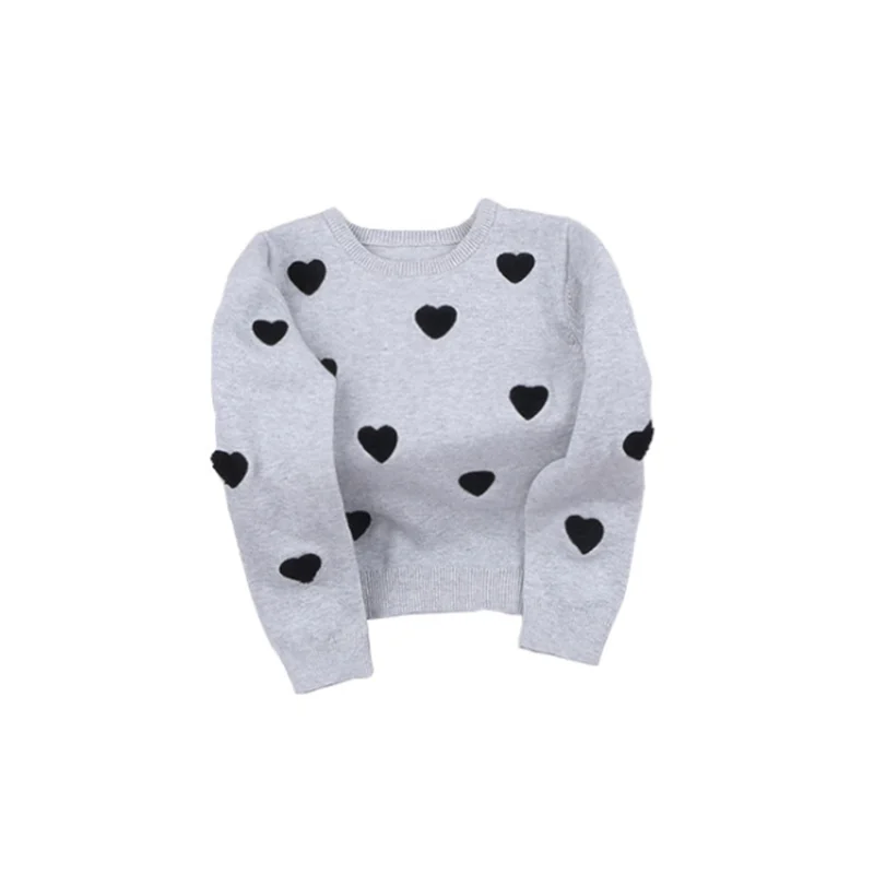 

Toddler Baby Girl Clothes for Children Long Sleeve Love Sweater 2021 Spring Autumn New Boys Cotton Bottoming Shirt