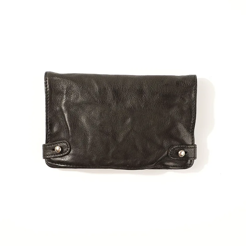 Кошелек мужской из натуральной овечьей кожи роскошный Винтажный Длинный клатч