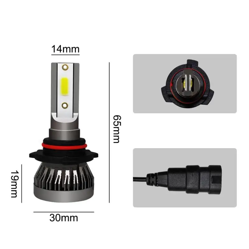 

2x NIGHT LIGHT 9005 12000LM LED Headlight Kit Car Replace Bulbs Globe White 90W Car Lights Automobiles Parts Accessories