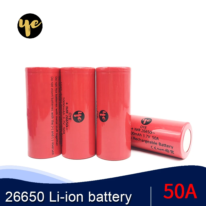 Оригинальная литиевая батарея 26650 5000mAh литий ионная 3 7 v аккумуляторная для блок