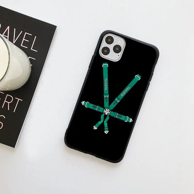 

Takata Harness Carbon Camouflage Phone Case for iPhone 11 12 pro XS MAX 8 7 6 6S Plus X 5S SE 2020 XR Soft silicone