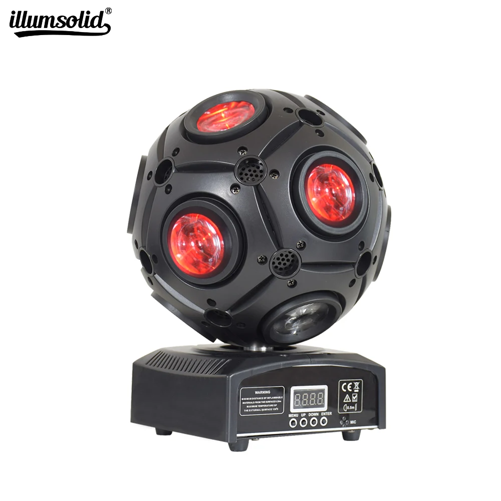 

LED Moving Head Beam Strobe 4In1 Football DMX Infinite Rotation LED Disco DJ ball Light For Music Evening