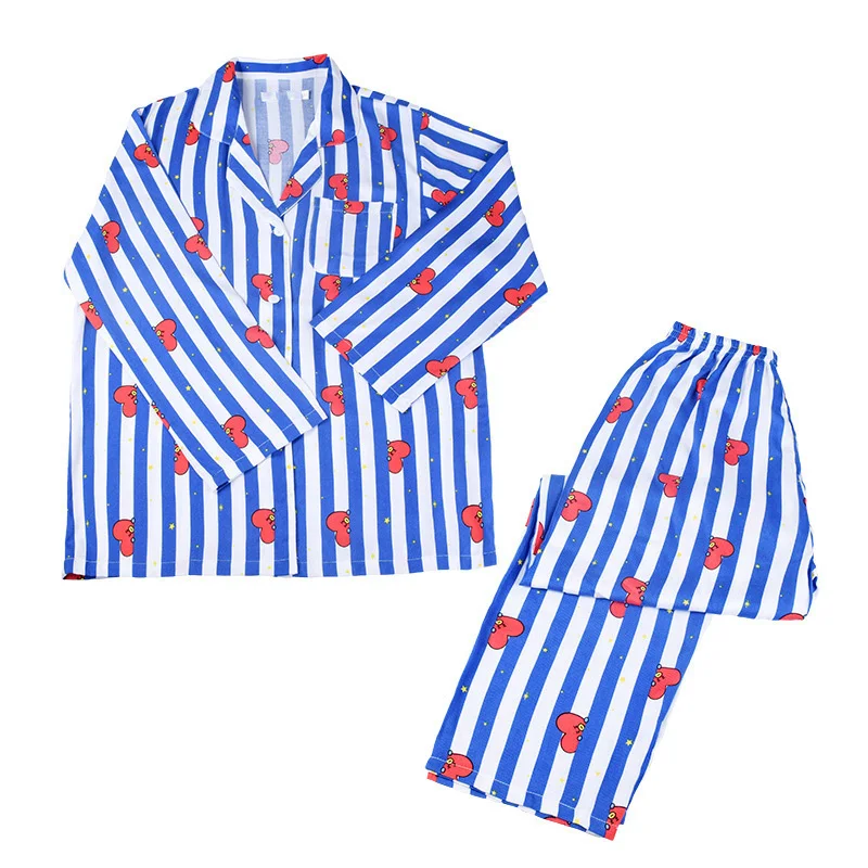 

Top Korean Kpop Animal Cartoon Rabbit Dog Sleepwear Lady Pajamas Suit Long Sleeve Spring Autumn Clothes Homewear Nightgown