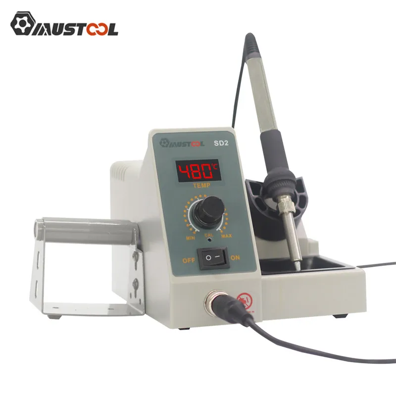 MUSTOOL SD1 SD2 lcd 60 Вт паяльная станция Профессиональный PID паяльник набор инструментов Регулируемая температура 200-480 °C