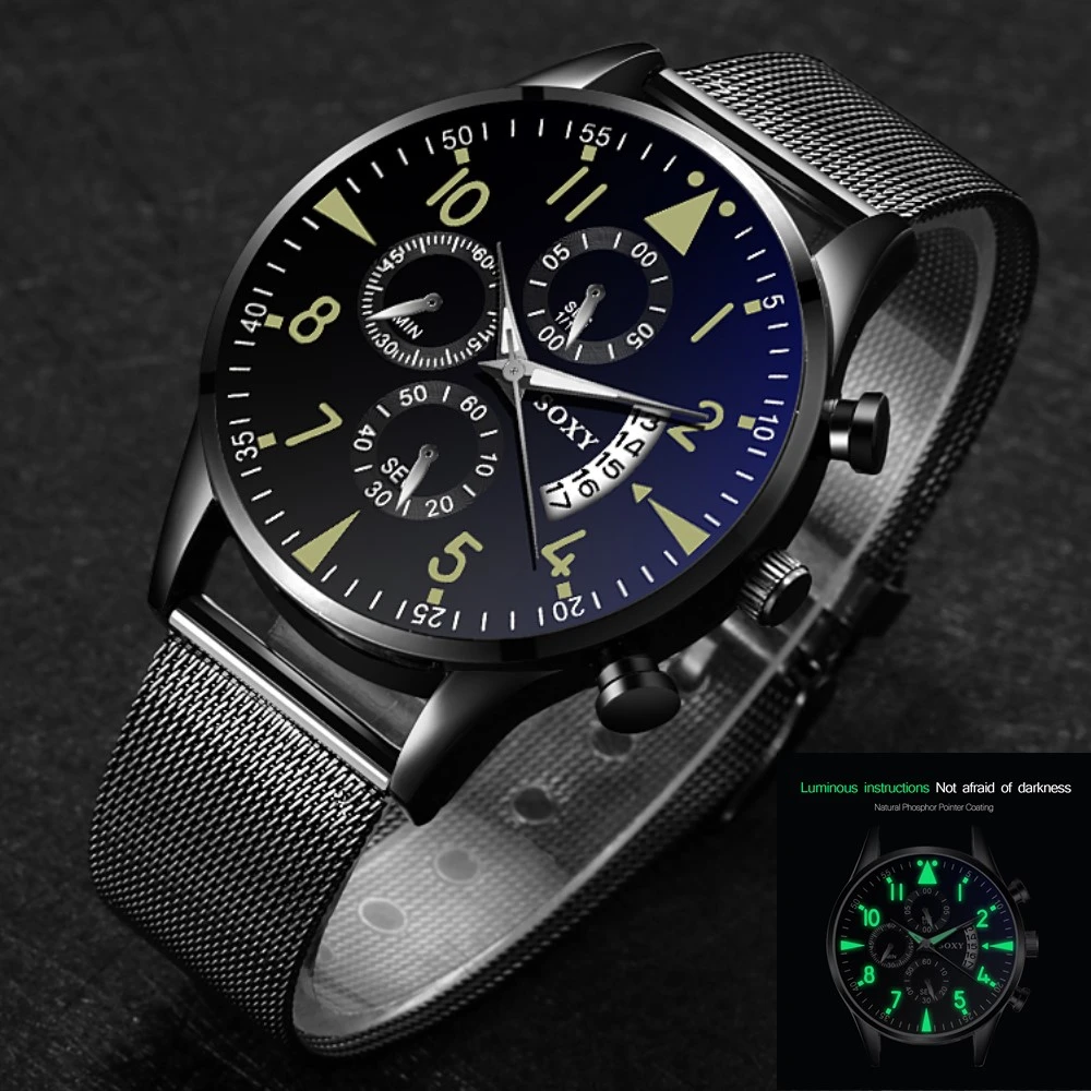 Часы наручные SOXY мужские стальные Классические деловые повседневные с