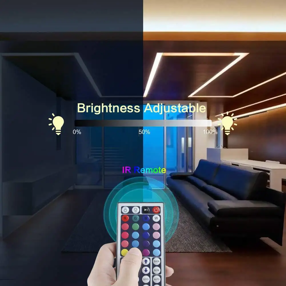 12V RGB светодиодный лента Водонепроницаемый дистанционный выключатель света 5050 светодиодный 5M150 светодиодный 10 м 300 светодиодный 5050 цветная(RGB