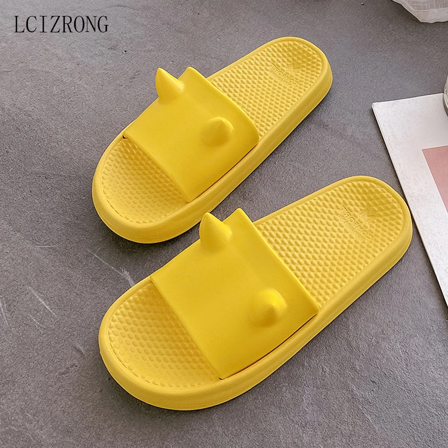 

LCIZRONG 3D Cartoon Dog Women Slippers House Summer Bathroom Slippers Beach Bedroom Loves Slipper Male Couple Cute Home Shoes