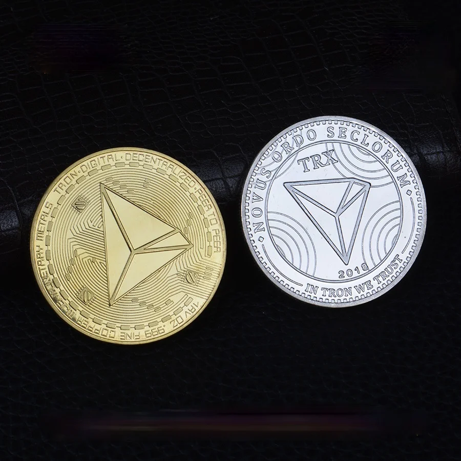 Значок для коллекции виртуальной валюты Novus Ordo Seclorum в троне, мы доверяем 2018 детской юбилейной монете TRX
