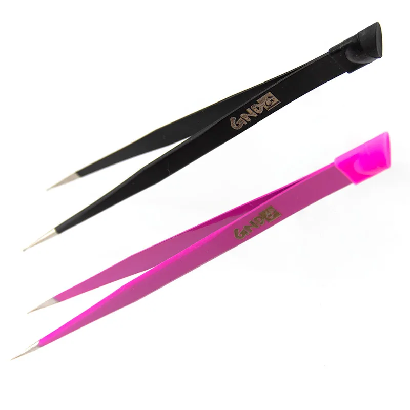 

1PC Eyebrow Eyelash Tweezers Nail Art Nippers Nail Tweezers Stainless Steel Nail Sticker Rhinestone Picker Double-Head Tweezers