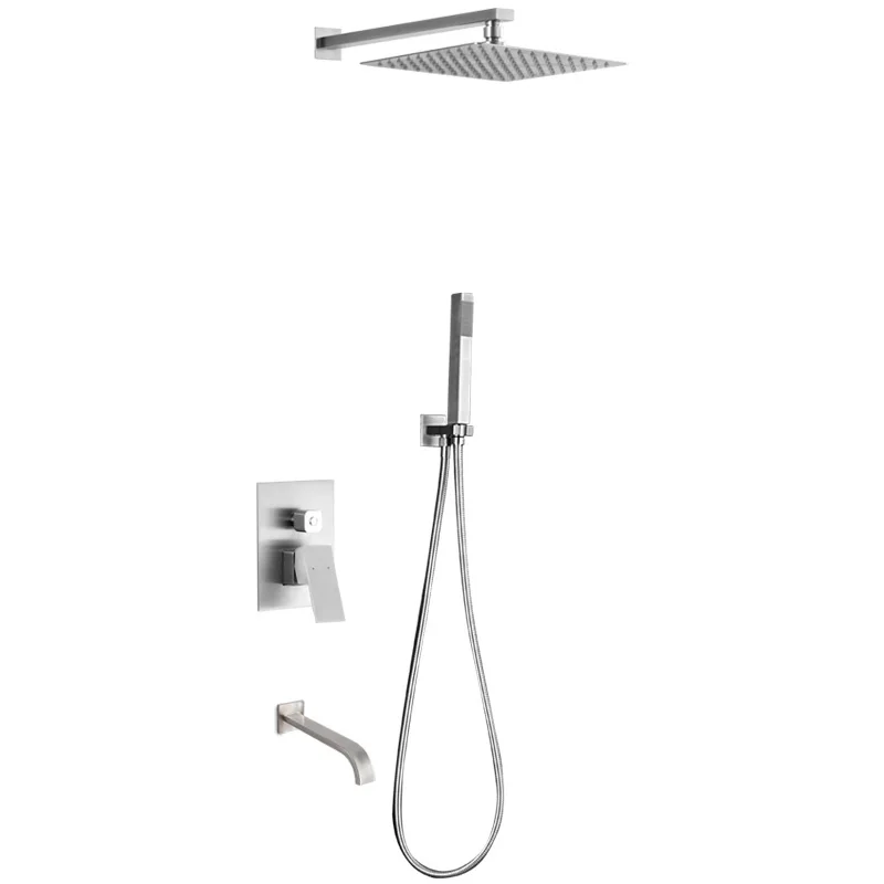 Душевые сборки Квадратный Дождь 304 скрытый бассейн из нержавеющей стали