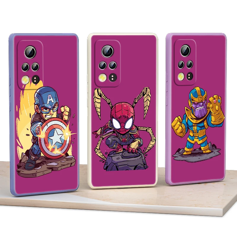 

Marvel cartoon hero Avengers For Honor 50 30 20 10X 9X V40 V30 X20 X10 Play 4 3 Pro Lite 5G Liquid Silicone Soft Phone Case
