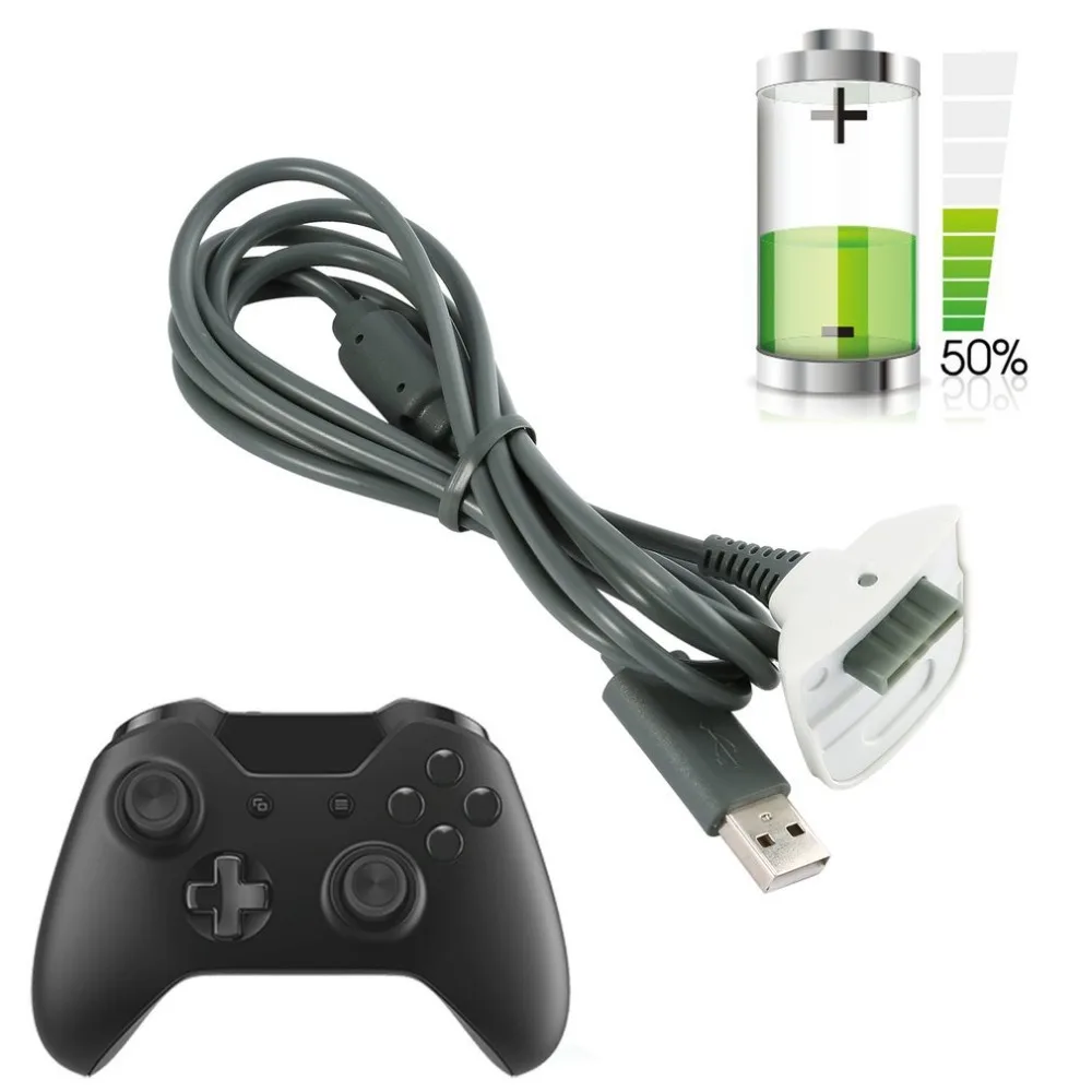 Для Xbox 360 контроллер беспроводной контроллер зарядное устройство зарядный кабель черный USB зарядный шнур Комплект проводов для microsoft Xbox360 Горячий