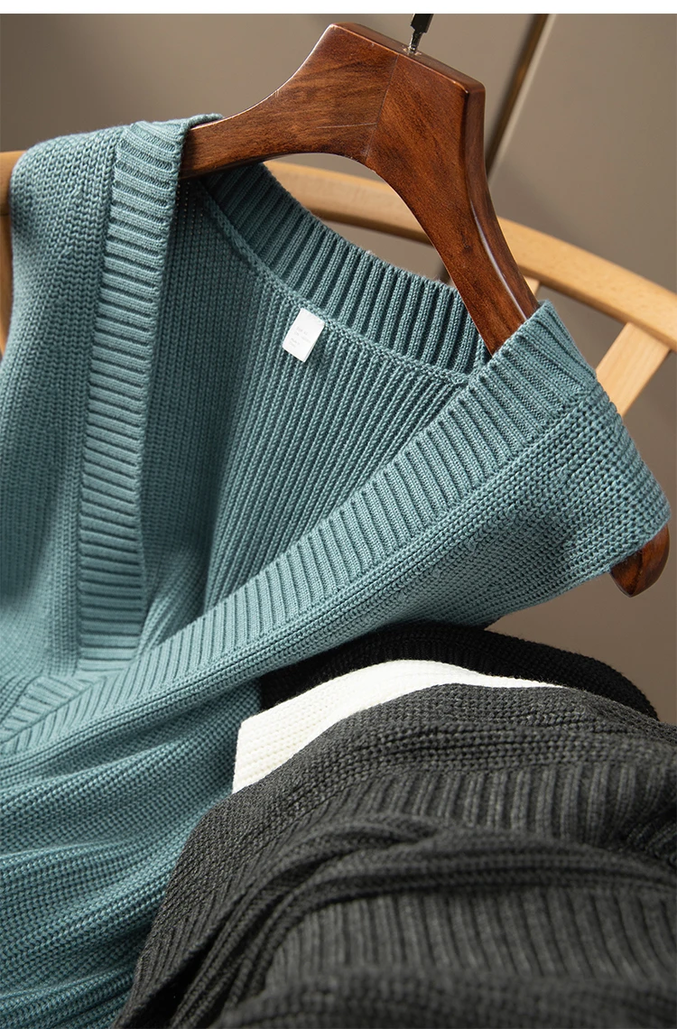 

Women Wool Sweater V-Neck 100% Wool Tank Female New