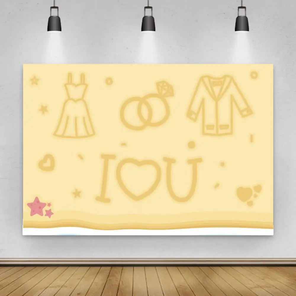 

Propose Marriage Home Decor Backgrounds Girlfriend Birthday Couple Rings Valentine's Day Lover Dinner Table Backdrops Vinyl