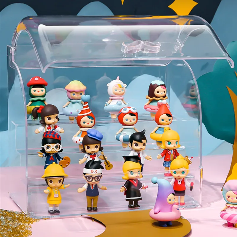 

Acrylic Action Figures Toys Storage Box Cartoon Figure Doll Display Stand Dustproof Model Toy Collectibles Showcase