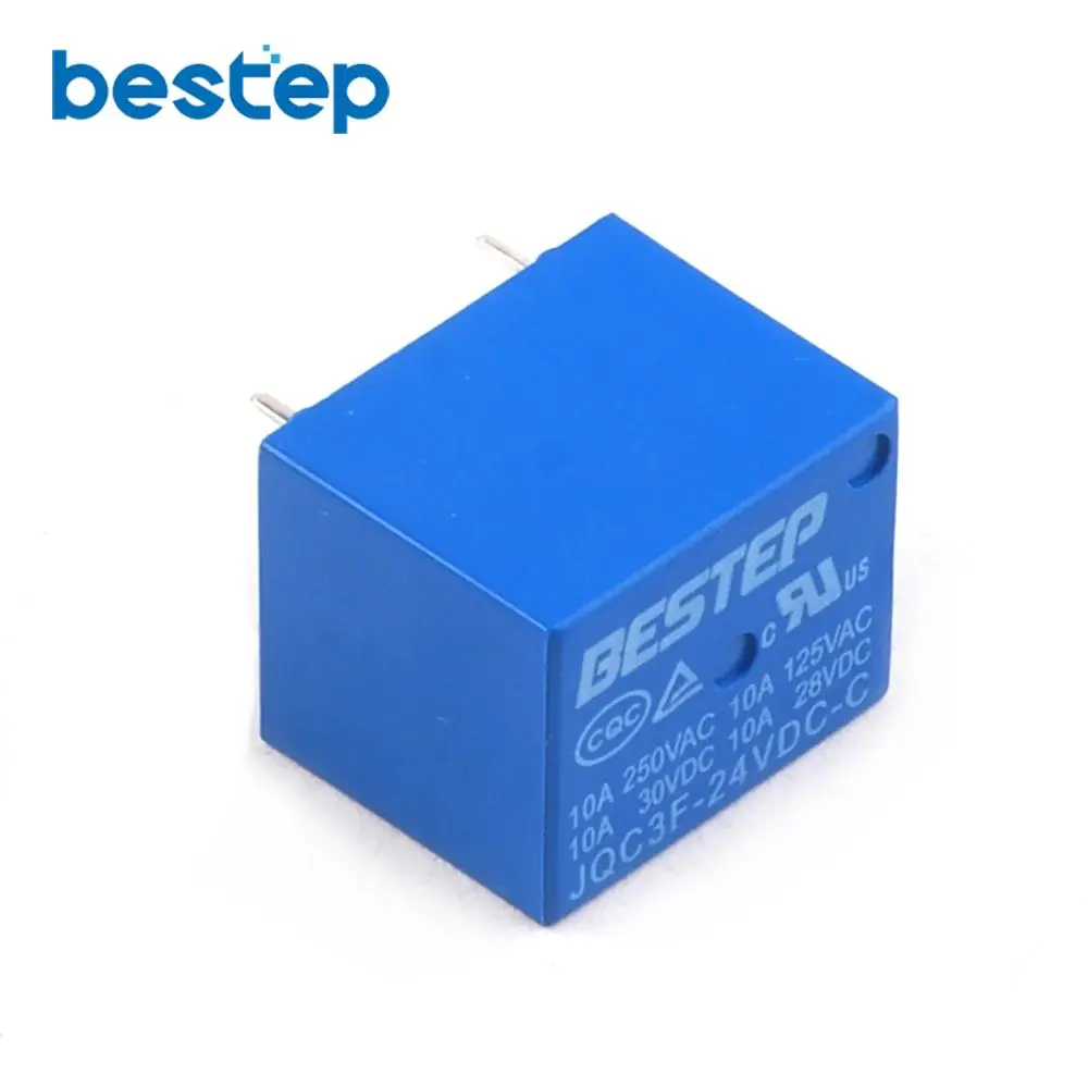 5 шт BESTEP T73 24V Реле синий JQC3F-24VDC-C | Электронные компоненты и принадлежности
