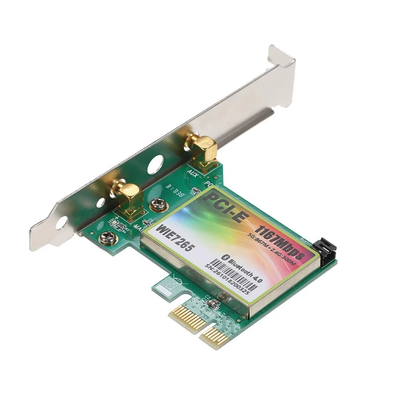 WiFi карта AC 1200 Мбит/с BT4.0 беспроводной PCIe сетевой адаптер 5 8 ГГц/2 4 ГГц