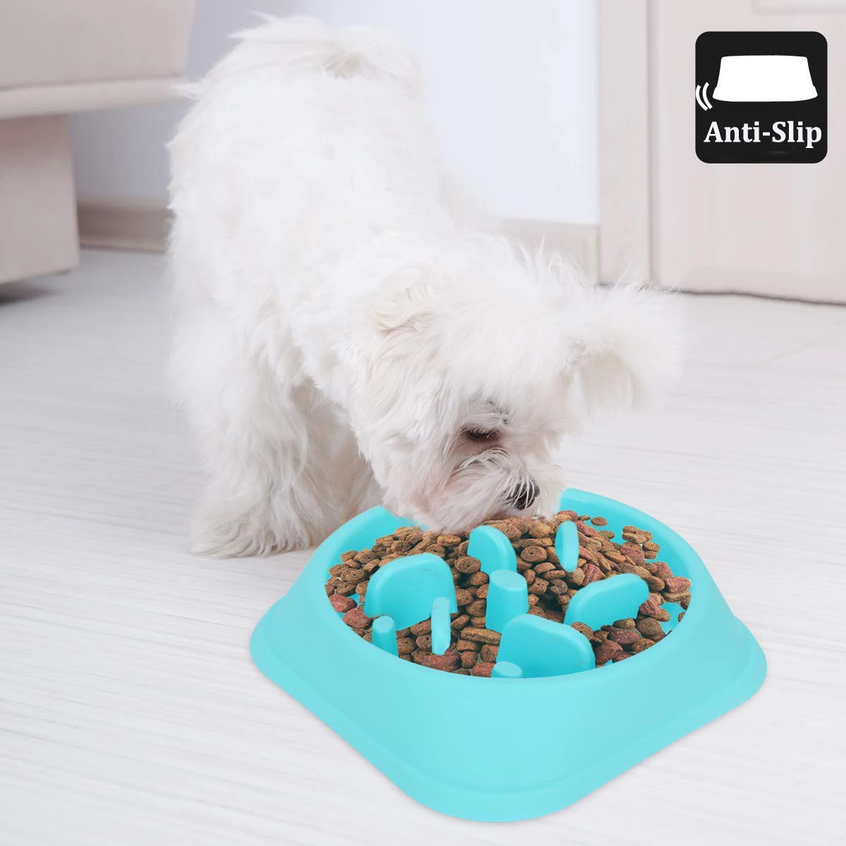 

Dog Slow Feeder Bowl Non Slip Puzzle Bowl Anti-Gulping Pet Slower Food Feeding Dishes Interactive Bloat Stop Dog Cat Pets Bowls