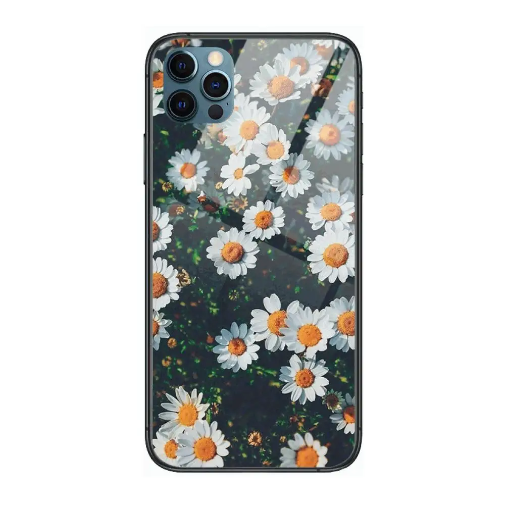 

Cute Flower Daisy Case Fashion Phone Case cover For OPPO A91 9 83 79 92s 5 F9 A7X Reno2 Realme6pro 5 black tpu cell cover