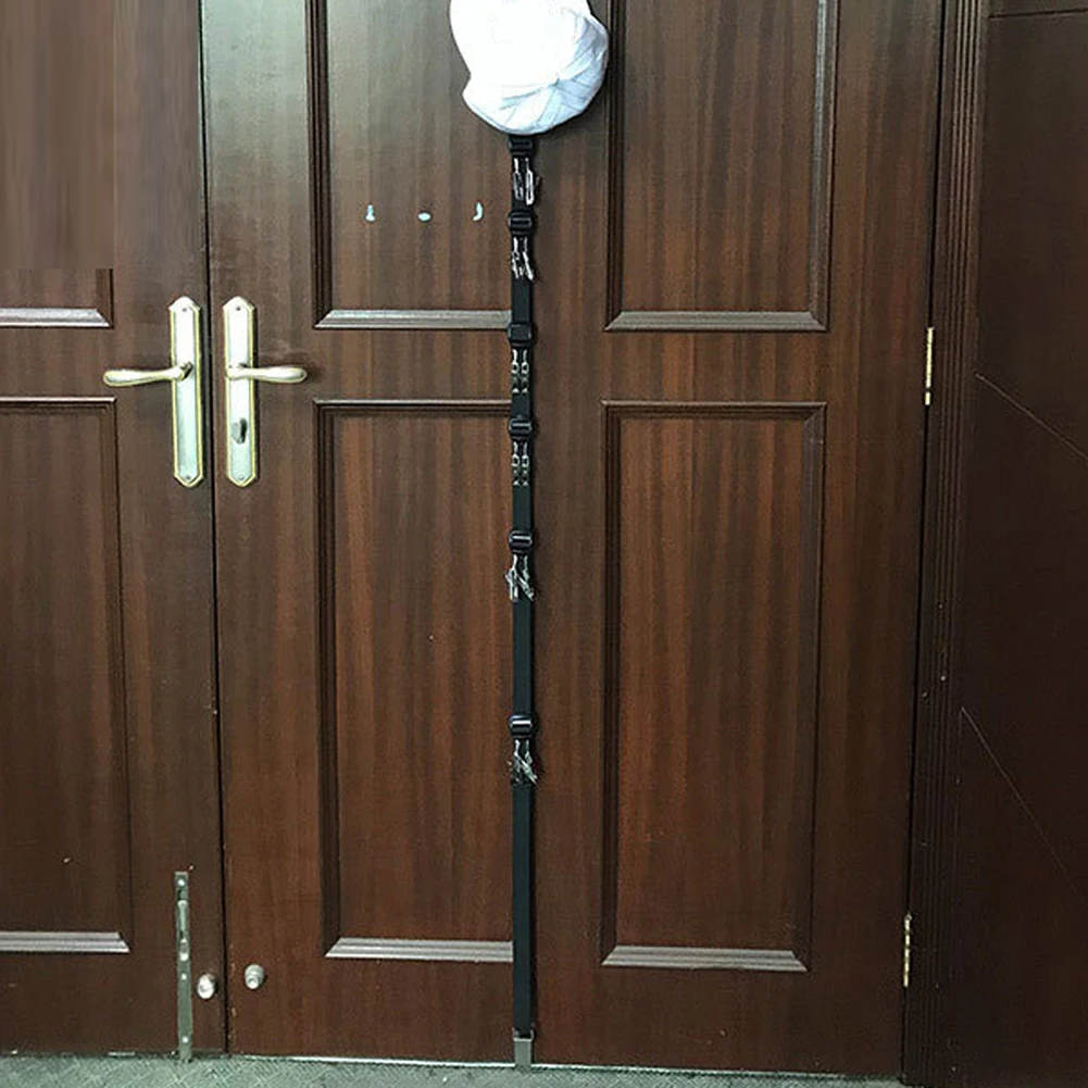 

Home and Living Door Back Hat Cap Rack with 20 Clips Over-the-Door Hanging Hat Organizer A coat hanger for hanging a coat hook